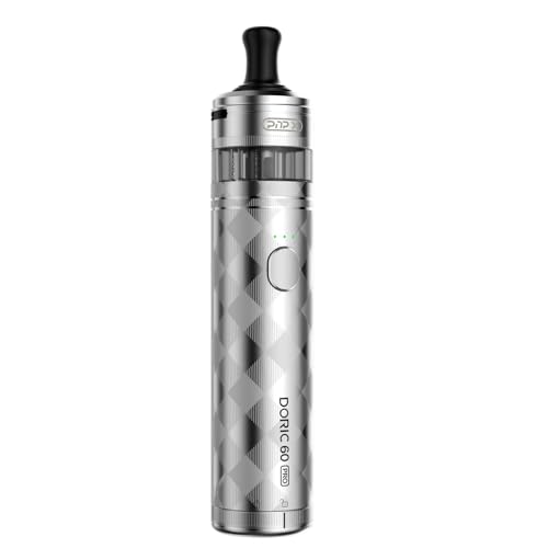 For VOOPOO Doric 60 Pro Kit Vape Pen 60 W (Argent astral) Batterie 2500mAh 5 ML Cartouche Vide PnP X Pod MTL Résistance PnP X Coil 0,3Ω/0,8Ω Side Fill...