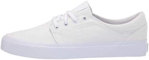 DC mens Trase Tx Skate Shoe, White/White/White, 5 US | Image 7