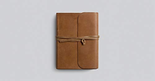 Image of ESV Single Column Journaling Bible, Large Print (Brown, Flap with Strap)