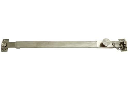 Image of Heavy Duty Door Security Bar Adjustable 80-120 cm | Stainless Steel Safety Lock for Main Door | Additional Lock to Door| Drill /Hammer Fixed |Extra Door Protection