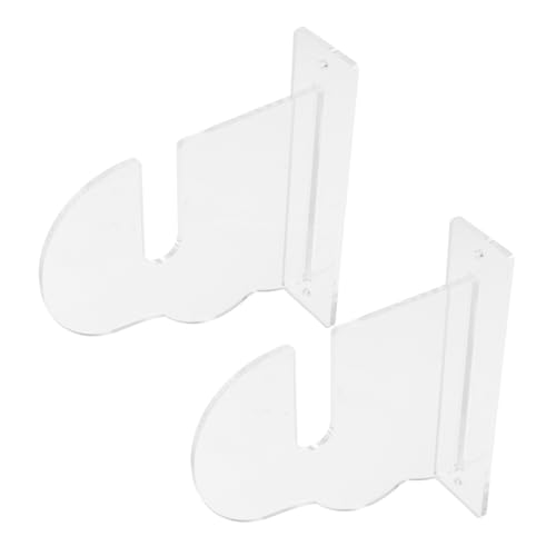 balacoo 2pcs Horizontal Skateboard Wall Mount Rack Acrylic Wall-Mounted Holder for Skateboards and Snowboards Display for Home and Garage Storage