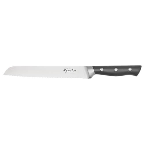 Lagostina Virtuoso, Coltello da Pane 20cm, Robusto e Resistente, Lama in Acciaio...