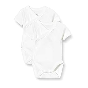 Petit bateau – Lot de 2 bodies manches courtes unis bébé en coton