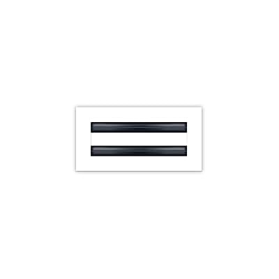 BUILDMART - 8x4 White Modern AC Vent Cover - Decorative Air Vent - Standard Linear Slot Diffuser - Register Grille for Ceiling, Walls & Floors - Texas Buildmart