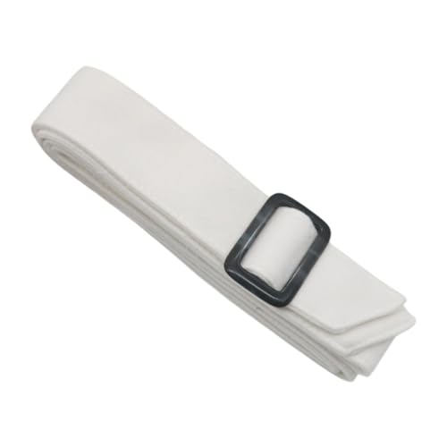 misppro Women Woolen Overcoat Waist Belt Stylish Wide Wool Coat Belt for Shopping Street Fashion Accessory 1.77 Inch Wide 66.93 Inch Long- White