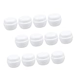 PLAFOPE 25 Piezas Unidades Botes Plásticos para Crema con Tapa Interior Antigoteo para Viaje y Cosmético
