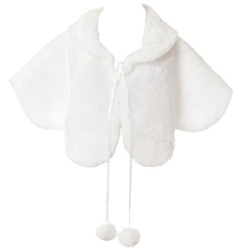 Dreamer Little Girls Toddler Long Sleeve Faux Fur Cardigan Jacket Dress Coat