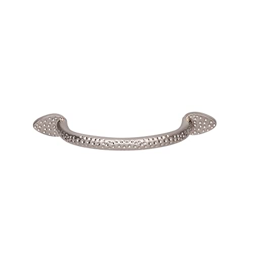 Image of South Main Hardware Triangle Foot Cabinet Drawer Pull Handle, 5.5 inch Length (3.75 inch Hole Spacing Center), Satin Nickel, Includes Mounting Hardware, 10-Pack