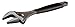 ROCKLER Bahco BAH9035RUS Ergo Big-Mouth Adjustable Wrench with Rubber Handle - 12 Inch - Black Phosphate Finish