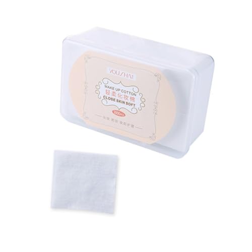 BIUDECO 1000 piezas Discos Desmaquillantes de Tela No Tejida Almohadillas Faciales Delgadas y Suaves Caja de Almacenamiento Aptas para Maquillaje y Cuidado Piel Diaria