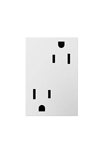 Legrand adorne 15A Tamper-Resistant Plus-Size Outlet (White Finish), ARTR153W4
