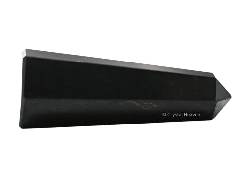 Crystal Heaven Certified Shungite Crystal Tower Obelisk Point for Chakra, Healing and Balancing - AAA Grade Original Certified Gemstone Agate for Reiki Meditation Yoga Spiritual (2-3 Inches)