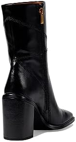 Franco Sarto Womens Stevie Mid Calf Boot Black Water Patent 8.5 M | Image 4