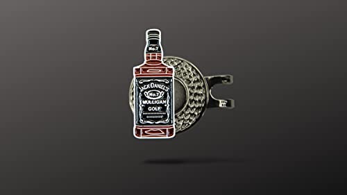 Image of Golf Ball Marker + Magnetic Hat Clip, Unique Golf Gift, Premium Quality, The for Your Favorite Golfer, Golf Accessories for Any Occasions (Whiskey Bottle)