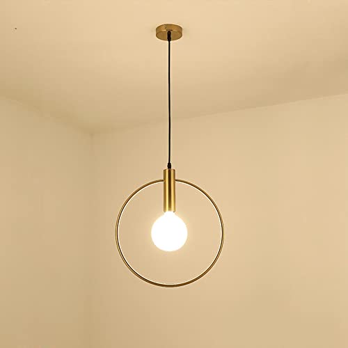 Plafonnier suspendu doré décoratif QHQQXN design haut de gamme