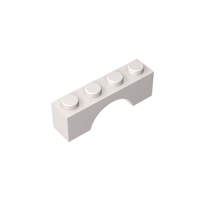 GDS-681 Compatible with LEGO Bricks 3659 Brick Arch 1x4, White, 50 PCS — image 1