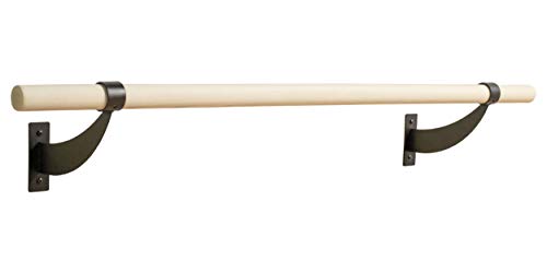 Vita Vibe - 3 FT - 5 FT - Wood Wall Mounted Ballet Barre/Bar - Fixed Height - USA Made