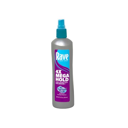 Rave 4X Mega Scented Spray para Cabello 11 oz - 12 unidades
