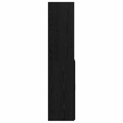 Estantería rectangular moderna acabado roble negro de gran espacio 5