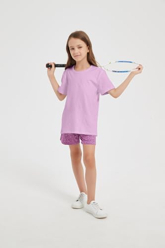 Image of 2-Pack Kids Cotton T-Shirts Short Sleeve Basic Tops for Toddlers Boys Girls