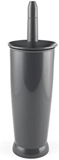 Addis 518041 Closed Toilet Brush Set, Charcoal, 12.5 x 12.5 x 39 cm