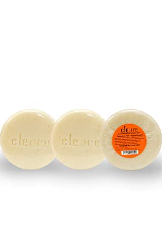 Cleure Face & Body Bar - Gentle Soap Cleanser for Sensitive Skin Infused w/Soothing Oatmeal - Gluten, SLS & Fragrance Free (3 oz, Pack of 3 Bars)