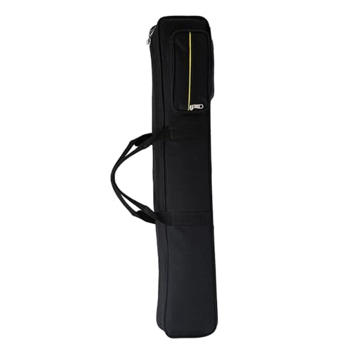 rockible Custodie Portastecche, Custodia per Stecche da Biliardo può Contenere 3 Basi E 4 Aste, Borsa per Stecca da Biliardo 1/2 Snooker, Biliardo Americano a Otto O Nove Palline, Nero
