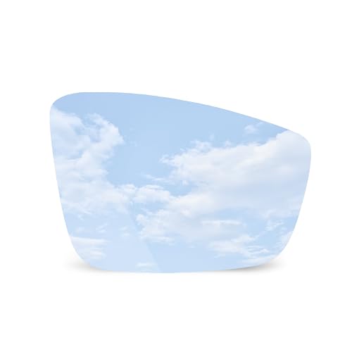 TOEMIRR Right Passenger Side Clear Convex Replacement Mirror Glass fit for 2011-2018 VW Jetta 2012-2019 Beetle 2012-2015 2017 Passat, Adhesive Included, No Backing Plate