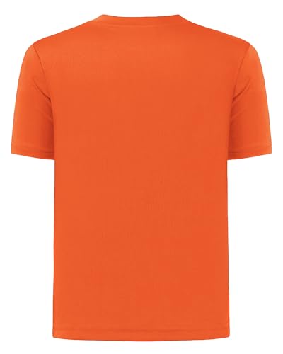 Image of QBK 2T to Youth Neon Shirt Kids UPF 50+ Dry Fit Athletic Short Sleeve Rash Guard T Shirts for Boys Girls Sports Undershirt