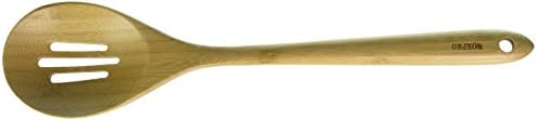 Norpro 12-Inch Bamboo Slotted Spoon, Shown