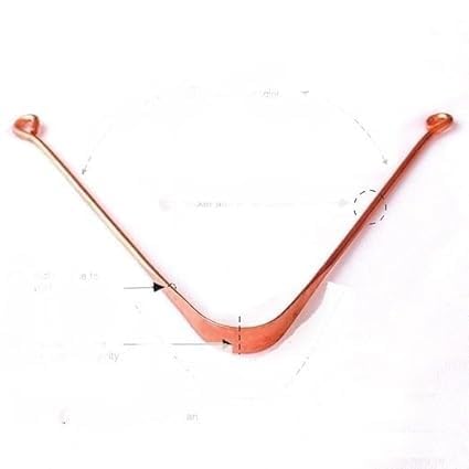 Copper Tongue Cleaner Scrapper for Adults & Juniors Cover, Container, Flexible Handle, Care, Mouth Cleaner,