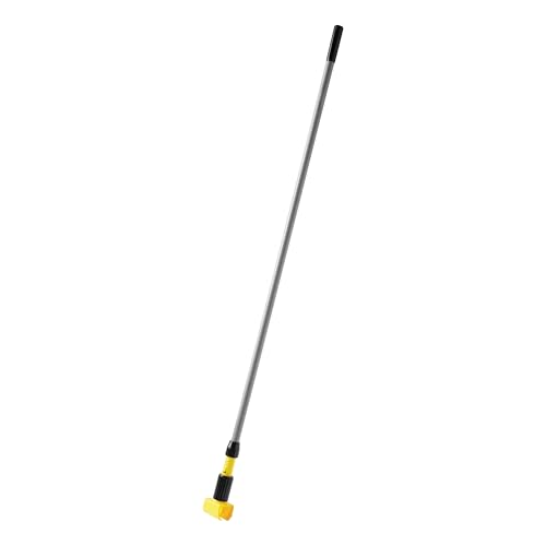 Rubbermaid Commercial Gripper 60 Inch Fiberglass Wet Mop Handle, Gray (FGH24600GY00)
