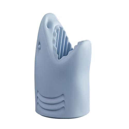 MMOU Portaombrelli Supporto per Bastone da Passeggio Design Moderno E Semplice personalità Unica A Forma di Squalo Decorazione Creativa Secchio per Ombrelli (Color : Light Blue)