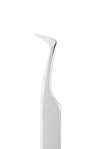 Vj Professional Eyelashes Tweezers for Beautician Lashes Extensions (Type 6), Silver - Image 3