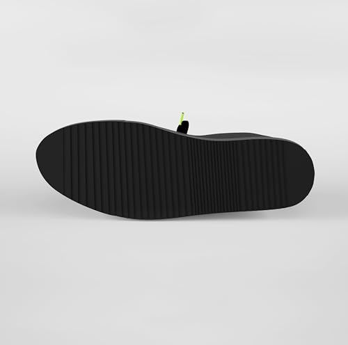 Men's Black Everyday Sneaker - Black Sneakers Shoes for Men - Classic Premium Italian Leather Walking & Casual Fashion Sneakers Shoes with Comfort Lace U4