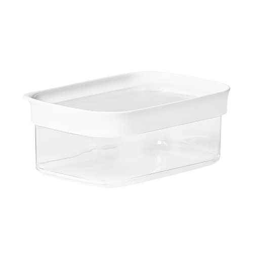 EMSA Optima Boîte à provisions sèche Rectangulaire Boîte à provisions Transparent Blanc 0.45 L