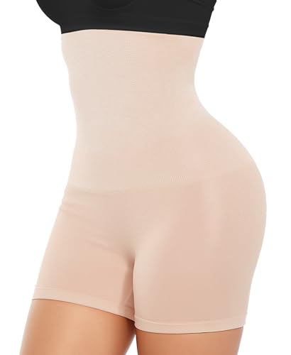 Tummy Control Shapewear Shorts for Women, High Waisted Body Shaper Seamless Shorts Underdress Thigh Slimmers