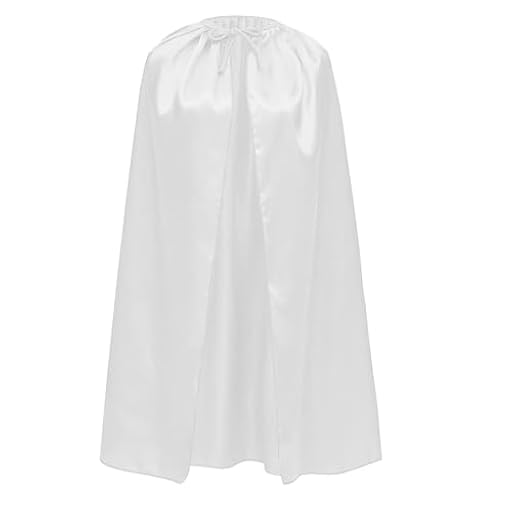 Carnavalife Capa Superheroe Superheroina para Adolescente y Adulto Hombre Mujer Satin con Brillo Super-man Bat-man Flash (S/90CM, Capa Satin Blanco) | Ya disponible en tu tienda friki favorita! En mundofriki.es!