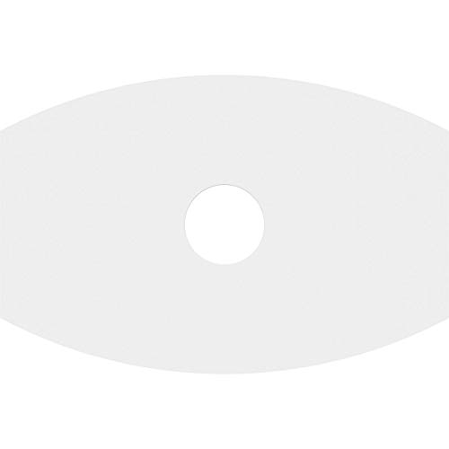 Image of Ekena Millwork CMP28X18KY-05000 Kailey Architectural Grade PVC Contemporary Urethane Ceiling Medallions 28 inchW x 18 5 /8 inchH x 5 inchID x 15 inchC x 1 inchP