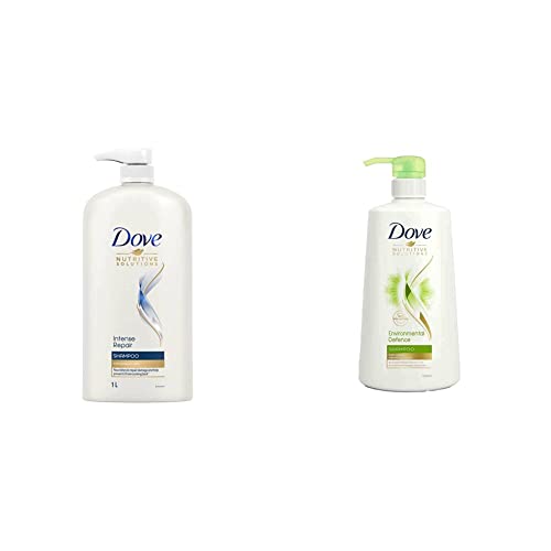 Image of Dove Intense Repair Shampoo, 1L & Dove Environmental Defence Shampoo, 650ml