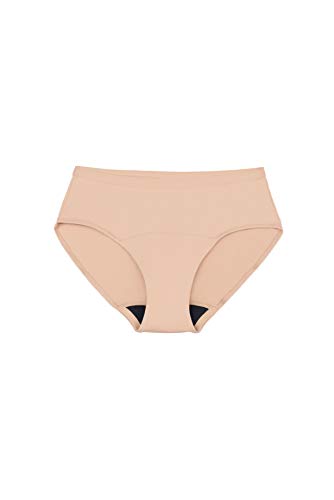 Image of Speax by Thinx Hiphugger Incontinence Underwear for Women, Washable Incontinence Underwear Women, Postpartum Underwear Feminine Care, Beige, Small