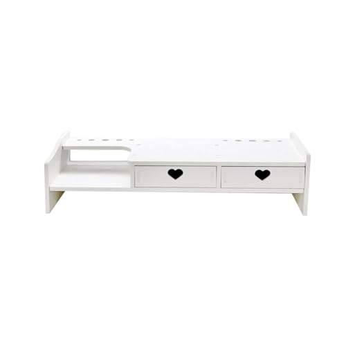 Stand Riser con Cajón para Laptop, Organizador de Escritorio