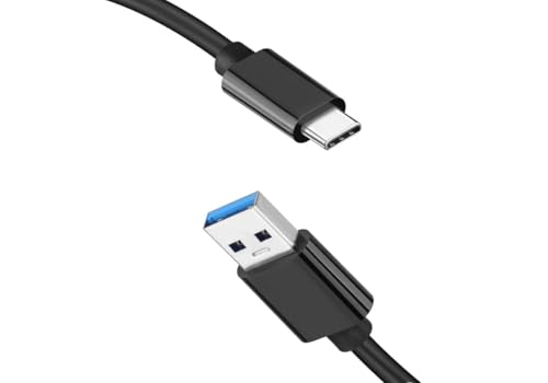 Type c cable for vivo T1 Pro 5G Charging Original Like usb 120w Quick, Dash, Warp, Dart, Flash, Super Vooc C to USB-A Data Sync tangle free (YE-BLK)