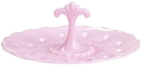 Deviled Egg Plate - Handled Tray - Anna Pattern - American Made - Mosser Glass USA (Black)