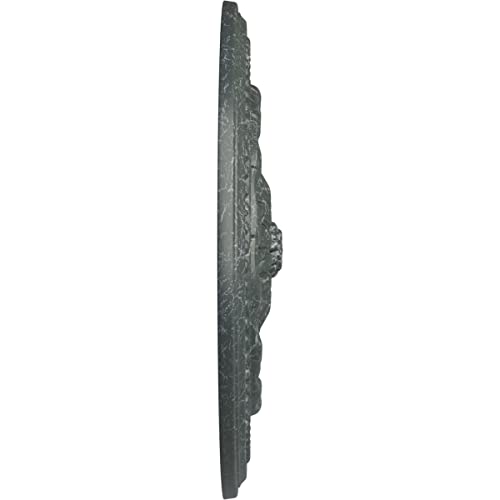 Image of Ekena Millwork Chester Ceiling Medallion, Athenian Green Crackle