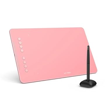 Mesa Digitalizadora XP-Pen Deco 01 V3 Rosa 8 Teclas de Atalho 16384 Níveis de Pressão