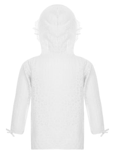 Little Girls Lightweight Jacket Long Sleeve Sun Protection Hoodie Top Button DownOutwear4