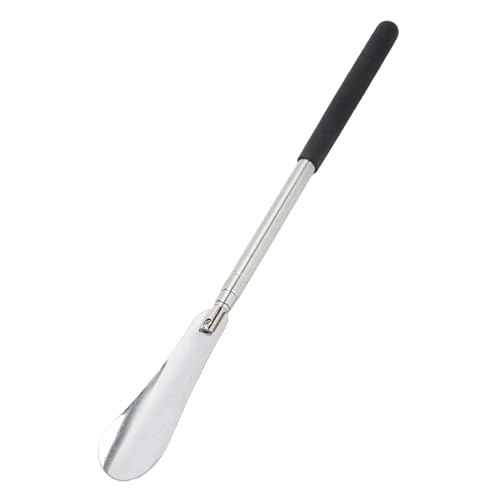 Kaelix Extendable Stainless Steel Shoe Horn with Adjustable Handle for Boots Sneakers & Dress Shoes - Ideal for Mobility Support
