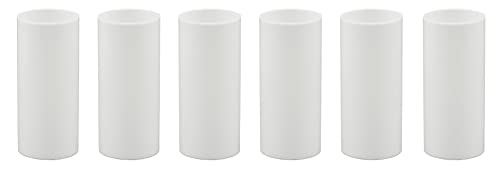 Exclusive Discount 80% Offer Creative Hobbies Set of 6, 2 Inch Tall White Plastic Candle Covers Sleeves Chandelier Socket Covers ~Candelabra Base