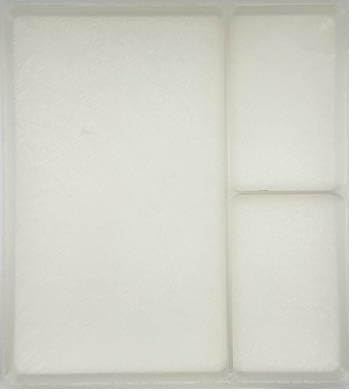 LPC DIRECT 3 Section Parts Tray for LEGO Building and Model Making (Opaque)